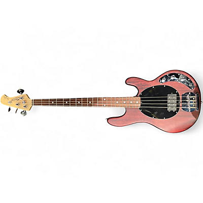 Used Sterling by Music Man Sub 4 Worn Brown Electric Bass Guitar