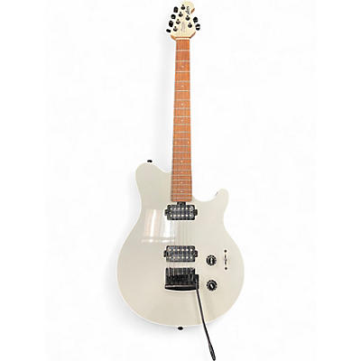 Used Sterling by Music Man Sub AX3 Axis Arctic White Solid Body Electric Guitar