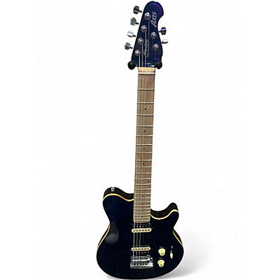 Used Sterling by Music Man Sub AX3 Axis BLUE Solid Body Electric Guitar