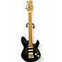 Used Sterling by Music Man Sub AX3 Axis Black Solid Body Electric Guitar Black