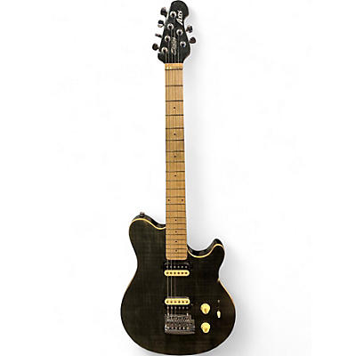 Used Sterling by Music Man Sub AX3 Axis Black Solid Body Electric Guitar