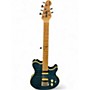 Used Sterling by Music Man Sub AX3 Axis Blue Matteo Solid Body Electric Guitar Blue Matteo
