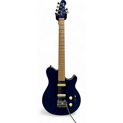 Used Sterling by Music Man Sub AX3 Axis Blue Solid Body Electric Guitar