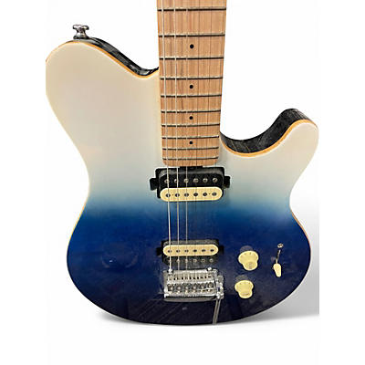 Used Sterling by Music Man Sub AX3 Axis SPECTRUM BLUE Solid Body Electric Guitar