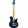 Used Sterling by Music Man Sub AX3 Axis Trans Blue Solid Body Electric Guitar Trans Blue