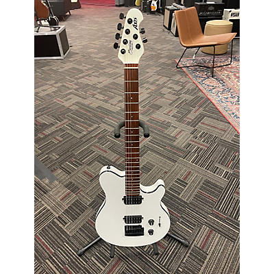 Used Sterling by Music Man Sub AX3 Axis White Solid Body Electric Guitar