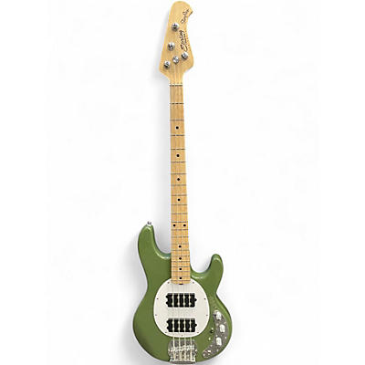 Used Sterling by Music Man Sub Series Sting Ray Green Electric Bass Guitar