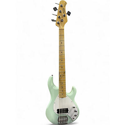 Used Sterling by Music Man Sub Series StingRay 5 Mint Green Electric Bass Guitar