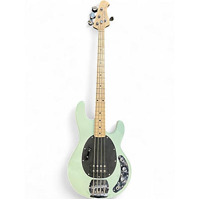 Used Sterling by Music Man  Sub Series sting ray sea foam green Electric Bass Guitar
