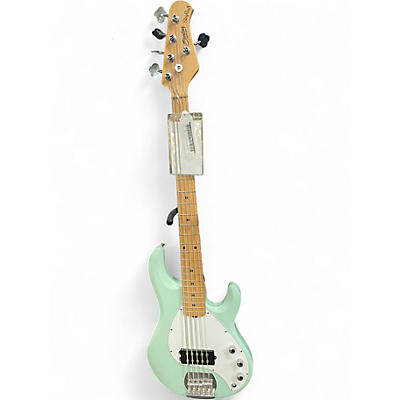 Used Sterling by Music Man Sub Stingray 5 Mint Green Electric Bass Guitar