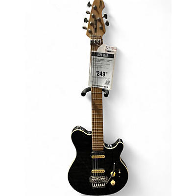 Used Sterling by Music Man Sub series wolfgang Black fade Solid Body Electric Guitar