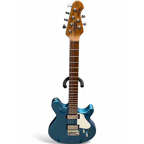 Used Sterling by Music Man VALENTINE Metallic Blue Solid Body Electric Guitar Metallic Blue