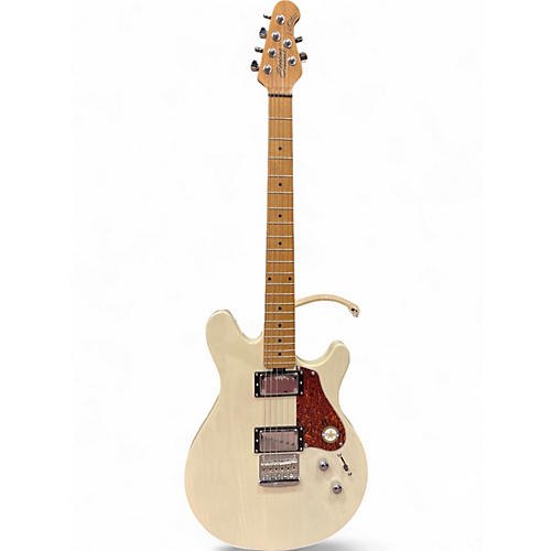 Used Sterling by Music Man Valentine Trans Buttermilk Solid Body Electric Guitar Trans Buttermilk