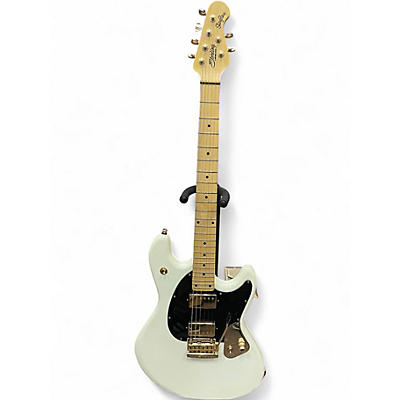 Used Sterling by Music Man ared Dines Artist Series StingRay Olympic White Solid Body Electric Guitar