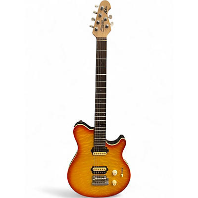 Used Sterling by Music Man ax30 Orange Solid Body Electric Guitar