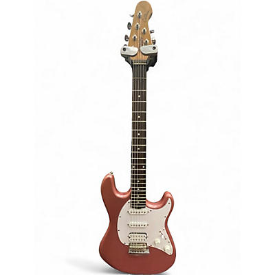 Used Sterling by Music Man cutlass Pink Solid Body Electric Guitar