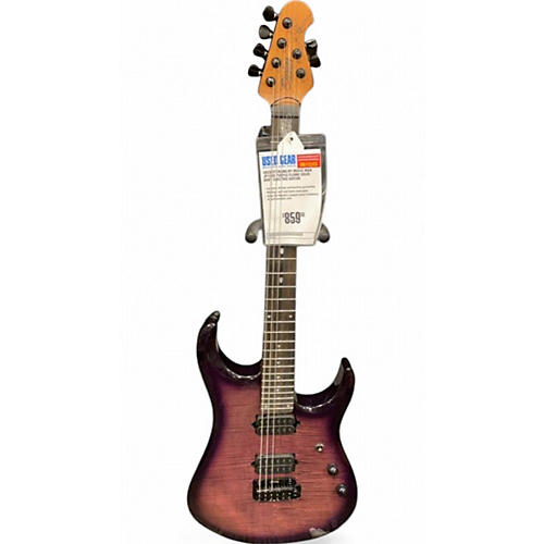 Used Sterling by Music Man jP150D Purple Flame Solid Body Electric Guitar Purple Flame
