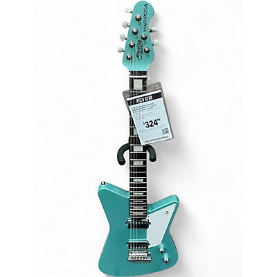 Used Sterling by Music Man mariposa teal Solid Body Electric Guitar