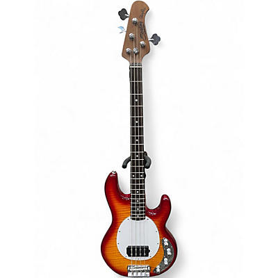 Used Sterling by Music Man ray34 flame maple cherry burst Electric Bass Guitar
