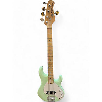 Used Sterling by Music Man ray5 Surf Green Electric Bass Guitar