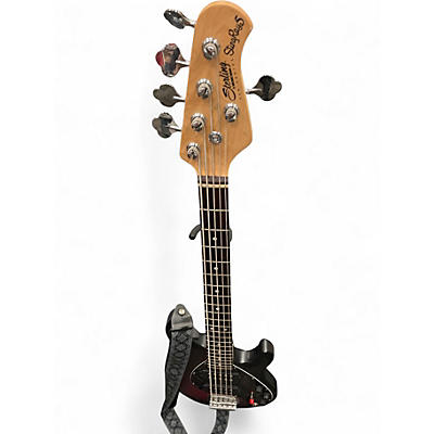 Used Sterling by Music Man sting ray 5 black Electric Bass Guitar