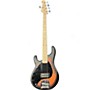 Used Sterling by Music Man sting ray 5 left handed 2 Color Sunburst Electric Bass Guitar 2 Color Sunburst