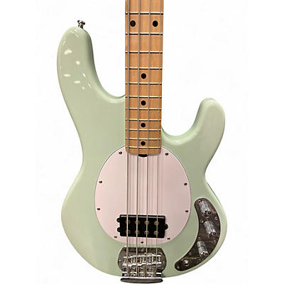 Used Sterling by Music Man sting ray Surf Green Electric Bass Guitar