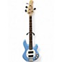 Used Sterling by Music Man sting ray sub series Chopper Blue Electric Bass Guitar Chopper Blue