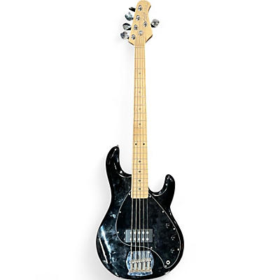 Used Sterling by Music Man stingray 5 Black Electric Bass Guitar