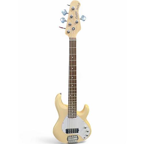 Used Sterling by Music Man stingray 5 white Electric Bass Guitar white