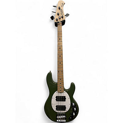 Used Sterling by Music Man stingray bass green Electric Bass Guitar
