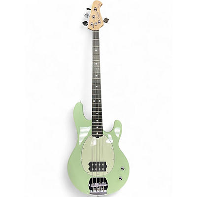 Used Sterling by Music Man stingray intro series Seafoam Green Electric Bass Guitar