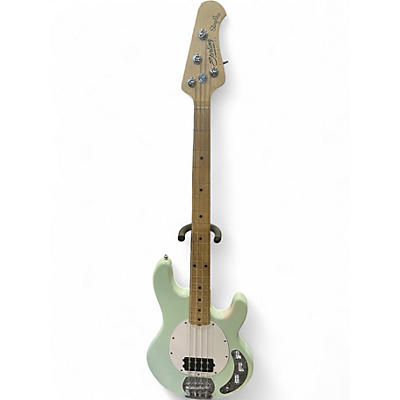 Used Sterling by Music Man sub series sting ray Mint Green Electric Bass Guitar