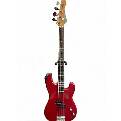 Used Stinger SBX Wine Red Electric Bass Guitar