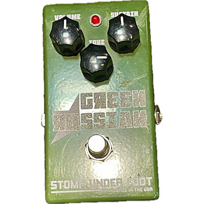 Stomp Under Foot Used Stomp Under Foot Green Russian Effect Pedal