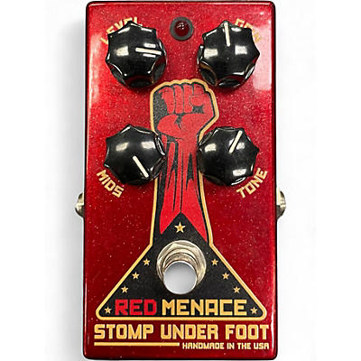 Used Stomp Under Foot RED MENACE Effect Pedal