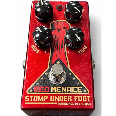 Used Stomp Under Foot Red Menace Effect Pedal