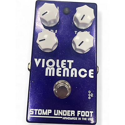 Used Stomp Under Foot Violet Menace  Effect Pedal