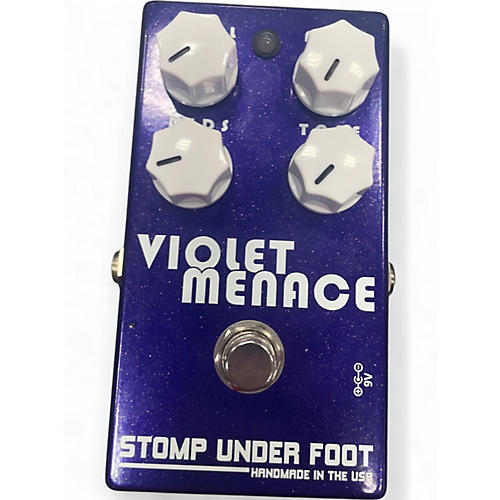 Used Stomp Under Foot Violet Menace  Effect Pedal