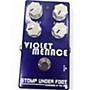 Used Stomp Under Foot Violet Menace  Effect Pedal