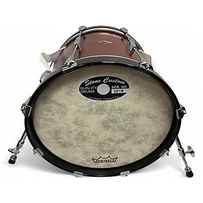 Stone Custom Used Stone Custom 18in Cherry Wood Bass Satin Drum