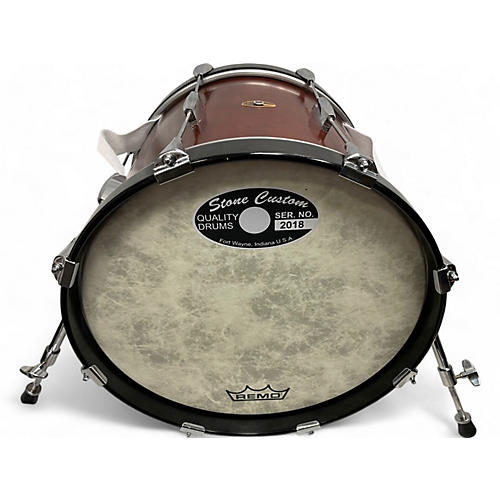 Stone Custom Used Stone Custom 18in Cherry Wood Bass Satin Drum Satin 38