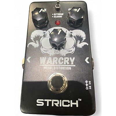 Used Strich WAR CRY DISTORTION Effect Pedal