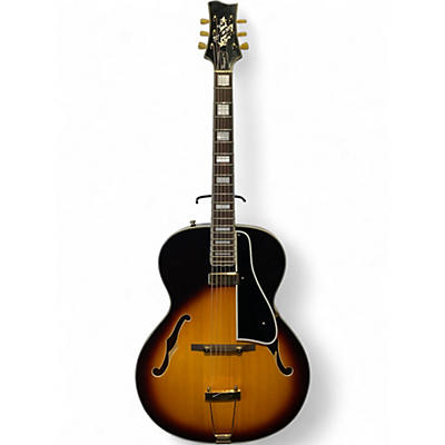 Used Stromberg Newport Semi Hollow 2 Tone Sunburst Acoustic Guitar