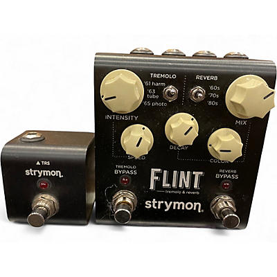 Used Strymon Flint Tremolo and Reverb W/MiniSwitch Tap Tempo & Boost Swit Effect Pedal