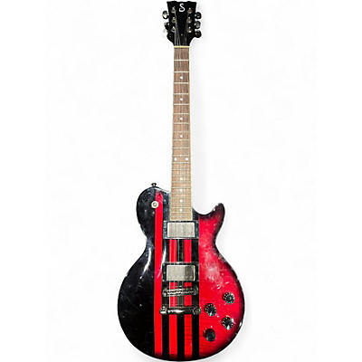 Used Sublime Guitar Company 6 String Electric Guiatar Red and Black Solid Body Electric Guitar