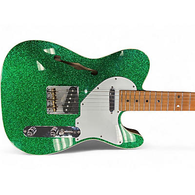 Used Suhr CUSTOM CLASSIC T EDDIE'S EXCLUSIVE GREEN SPARKLE Solid Body Electric Guitar