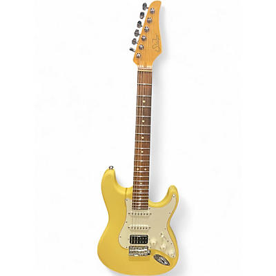 Used Suhr Classic S HSS Vintage Yellow Solid Body Electric Guitar
