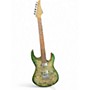 Used Suhr Custom Shop Modern Carve Top Faded Trans Green Burst Solid Body Electric Guitar Faded Trans Green Burst