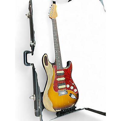 Used Suhr Ian Thornley Signature Series Classic S HSH Antique Roughnec Relic 3 Tone Sunburst Solid Body Electric Guitar